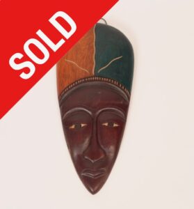 SOLD-27c($15)-Woman with headdress-12x5.5x1